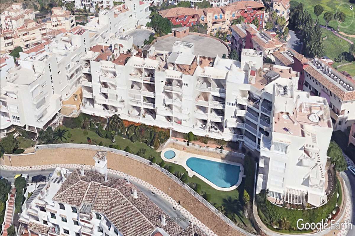 Map of property for sale in Torrequebrada Hills and penthouse apartments for sale in Torrequebrada Hills